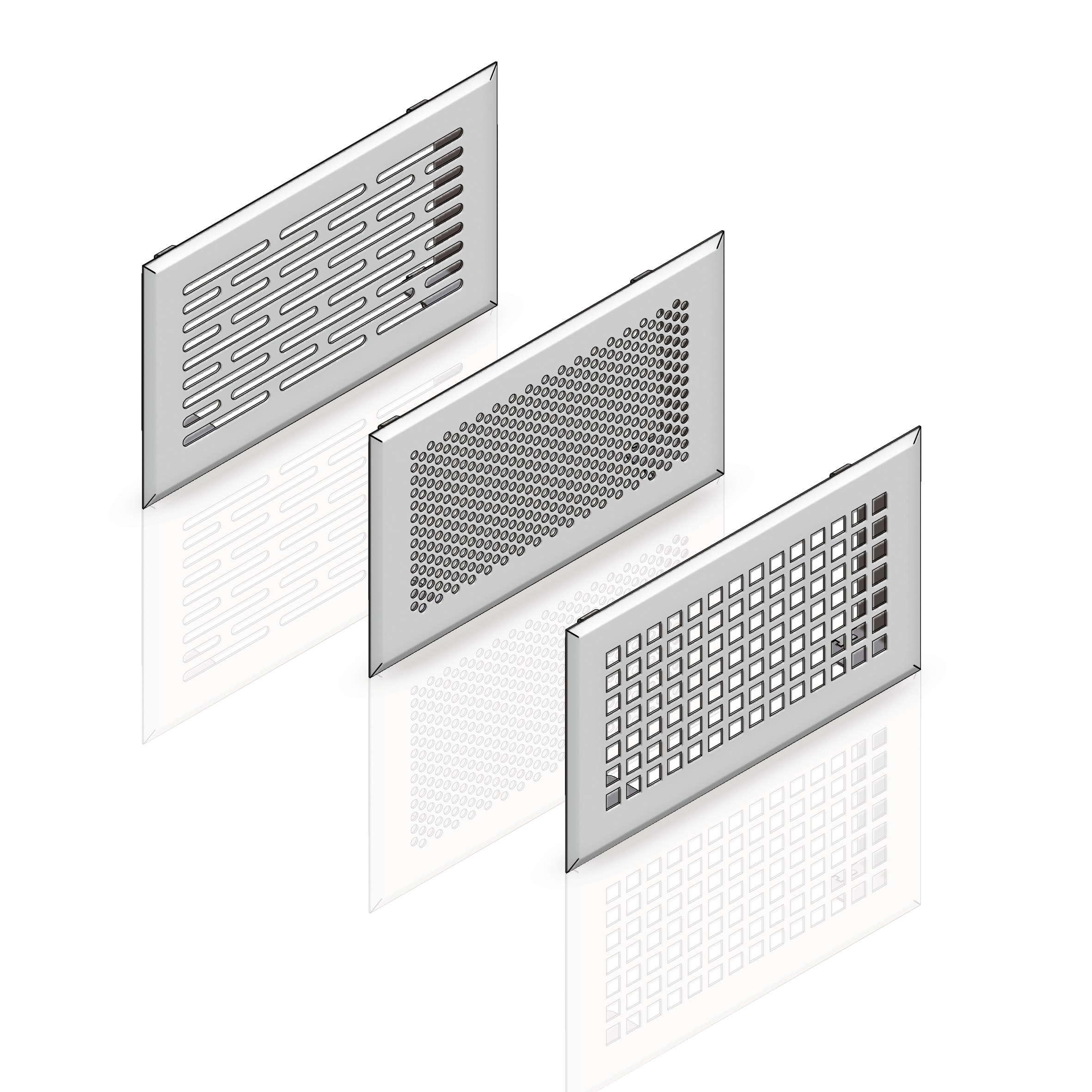 FANTINI COSMI - GDQ-70G GRIGLIA ACCIAIO INOX SATINATO -F