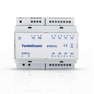 FANTINI COSMI - BARRA CONNESSIONE 4 IN/4 OUT CON COMANDO