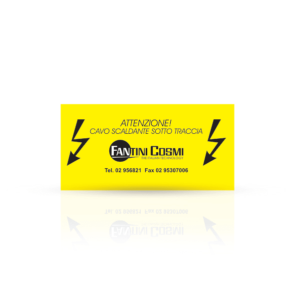 FANTINI COSMI - ETICHETTE INDICAZIONE PRESENZA CAVO