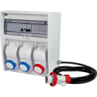 FANTON - Quadro ULISSE 350 ASC IP65 3 prese CEE, 2 protezioni, con cavo 4m, 9kW