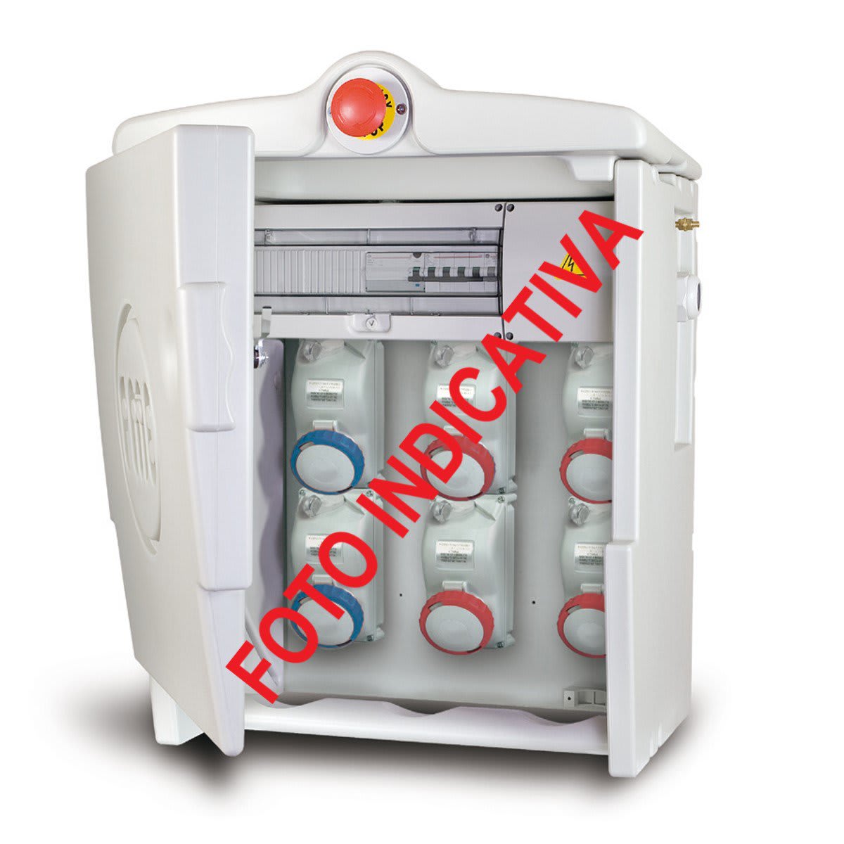 FANTON - Quadro MIDI ASC 5 prese, 2 protezioni, con morsettiera, emergenza, 18kW