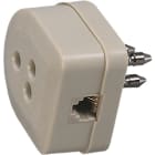 FANTON - SPINA 3P.+PRESA+PLUG RJ11 AV