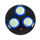 FANTON - Disco Ø205, 3 prese CEE 230V, con disgiuntore, IP55, colore nero