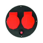 FANTON - Disco Ø145/205, 2 prese CEE 400V, con disgiuntore, IP44, colore nero