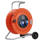 FANTON - Avvolgicavo 50m 3G2,5 H07RN-F, 2 prese CEE+1P40, con disgiuntore, IP44, colore arancione