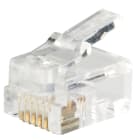 FANTON - Spina RJ11 con contatti dorati, trasparente