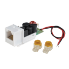 FANTON - Presa telefonica RJ12 KEYSTONE+filtro ADSL, colore bianco