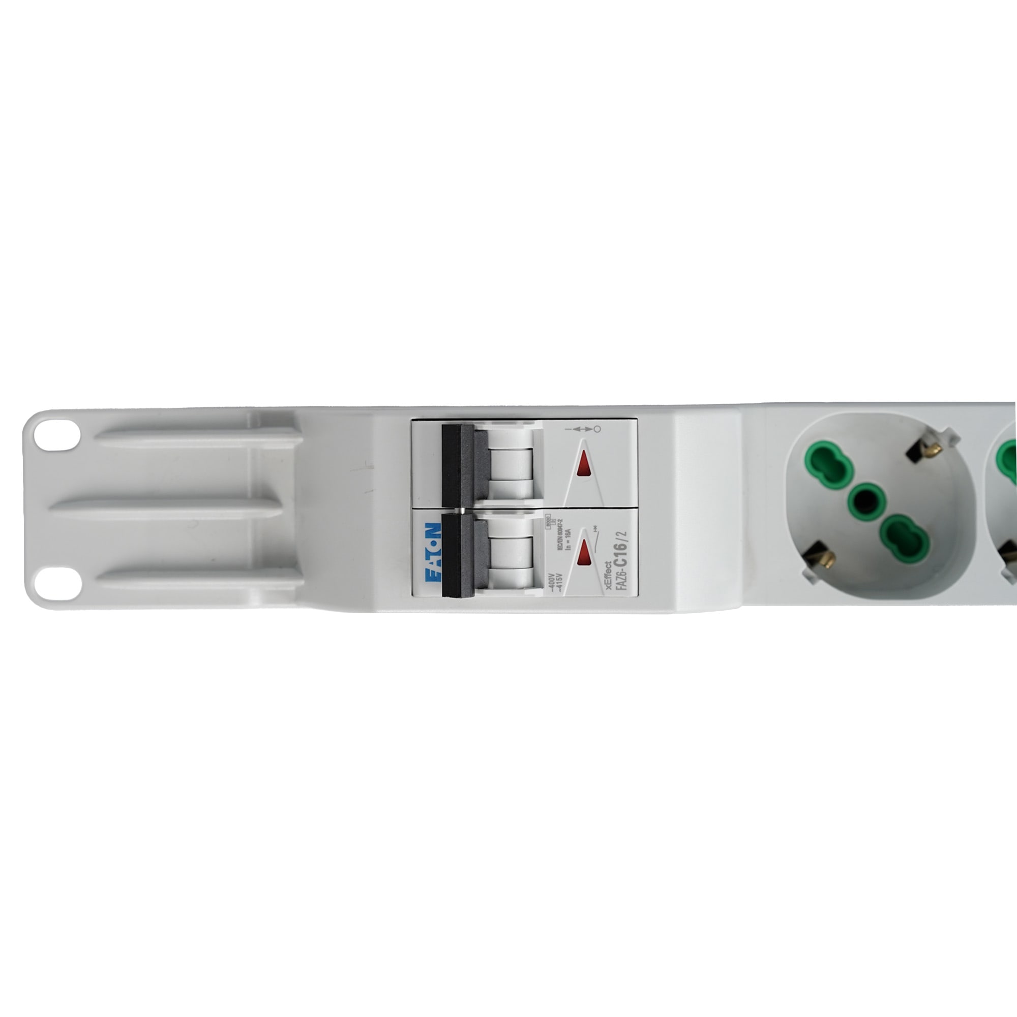 FANTON - Barra 3m 3G1 spina S31, 6 prese P40, con interruttore magnetotermico, colore grigio