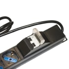 FANTON - Barra verticale 1,8m 3G1,5 S17 12P40, con interruttore magnetotermico, colore nero