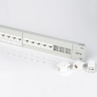 FANTON - Pannello cat.6 UTP 1U 24p con fissaggio cavi, colore grigio