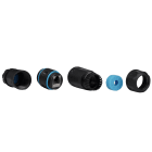 FANTON - Accoppiatore RJ45 cat.6 FTP, IP68, colore nero