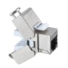 FANTON - Presa RJ45 cat.6 FTP 180°, colore argento