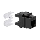 FANTON - Presa RJ45 cat.6 UTP 180°, colore nero
