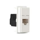 FANTON - Kit presa RJ45 cat.6 UTP 180° con adattatore 23959, colore bianco