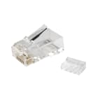 FANTON - Spina RJ4 cat.5e UTP con inserto, trasparente