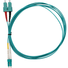 FANTON - Bifibra 1m OM3 LSZH LC-LC, colore turchese