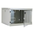 FANTON - Quadro CLOUD, ispezionabile lateralmente, 540x450x350mm 6U, porta a vetro, colore grigio