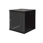FANTON - Quadro CLOUD, ispezionabile lateralmente, 540x450x620mm 12U, porta a vetro, colore nero