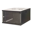 FANTON - Quadro CLOUD, ispezionabile lateralmente, 540x600x490mm 9U, porta a vetro, colore nero
