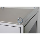 FANTON - Armadio 600x600x2100mm 42U, porta a vetro, IP55, colore grigio