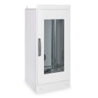 FANTON - Armadio 600x800x1300mm 24U, porta a vetro, IP55, colore grigio