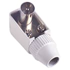 FANTON - Spina TV a squadra Ø9,5mm, colore bianco