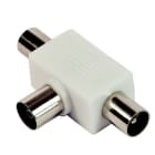 FANTON - Adattatore induttivo schermato da presa Ø9,5mm a 2 spine Ø9,5mm, colore bianco