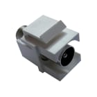FANTON - Presa TV maschio Ø9,5mm KEYSTONE, colore bianco