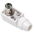 FANTON - Presa TV a squadra Ø9,5mm - confezione 2 pz, colore bianco