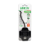 FANTON - Multipresa 1,5m 3G0,75 S11 3P11+2USB-A+C, colore nero