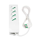 FANTON - Multipresa 1,5m 3G1 S17 4P40, colore bianco