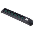 FANTON - Multipresa senza cavo 6P40, con interruttore, colore nero