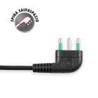 FANTON - Multipresa 1,5m 3G1 S17 6P17/11, con interruttore, colore nero