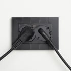 FANTON - Multipresa 2P40 + 1USB-C cablata per scatola 3 moduli OPERA/LNW, colore nero