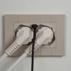 FANTON - Multipresa 2P40 + 1USB-C cablata per scatola 3 moduli OPERA/LNW, colore sabbia