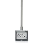 FANTON - Multipresa 2P40 IP55 con scatola 3 moduli OPERA/PLA, colore grigio