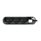 FANTON - Multipresa senza cavo 3P40+6P17/11, con interruttore, colore nero