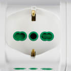 FANTON - Multipresa 1,5m 3G1 S17 3P40+6P17/11, con interr.e prot.da sovratensioni, colore bianco