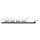 FANTON - Multipresa 1,5m 3G1 S17 4P40+8P17/11, con interruttore, colore bianco