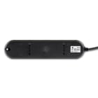 FANTON - Multipresa 1,5m 3G1 S17 4P40+8P17/11, con interruttore, colore nero
