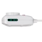 FANTON - Multipresa 1,2m 3G0,75 S11 1P40+2P17/11, con interr.di sovraccarico, colore bianco