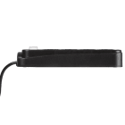 FANTON - Multipresa 1,5m 3G1 S17 4+4P40, con interruttore, colore nero