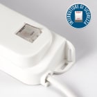 FANTON - Multipresa 1,5m 3G0,75 S11 3P40+2USB-A+C, con interr.di sovraccarico, colore bianco