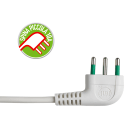 FANTON - Multipresa 1,5m 3G0,75 S11 3P40, con interr.di sovraccarico, ECO RELIFE, colore bianco