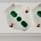 FANTON - Multipresa 1,5m 3G1 S17 3P40, con interruttore, ECO RELIFE, colore bianco