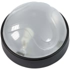 FANTON - Plafoniera MAXI tonda 100W E27 IP65 con anello, colore nero