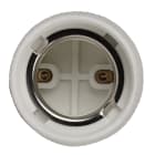 FANTON - Portalampada ceramica E27 in 3 pezzi, colore bianco