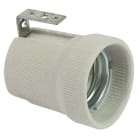 FANTON - Portalampada E27 con staffa interna, colore bianco