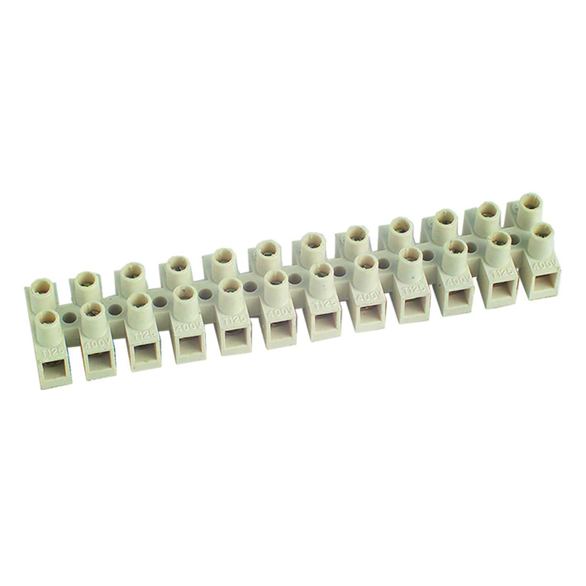 FANTON - Morsettiera 12 poli per cavi max 16mm², colore bianco