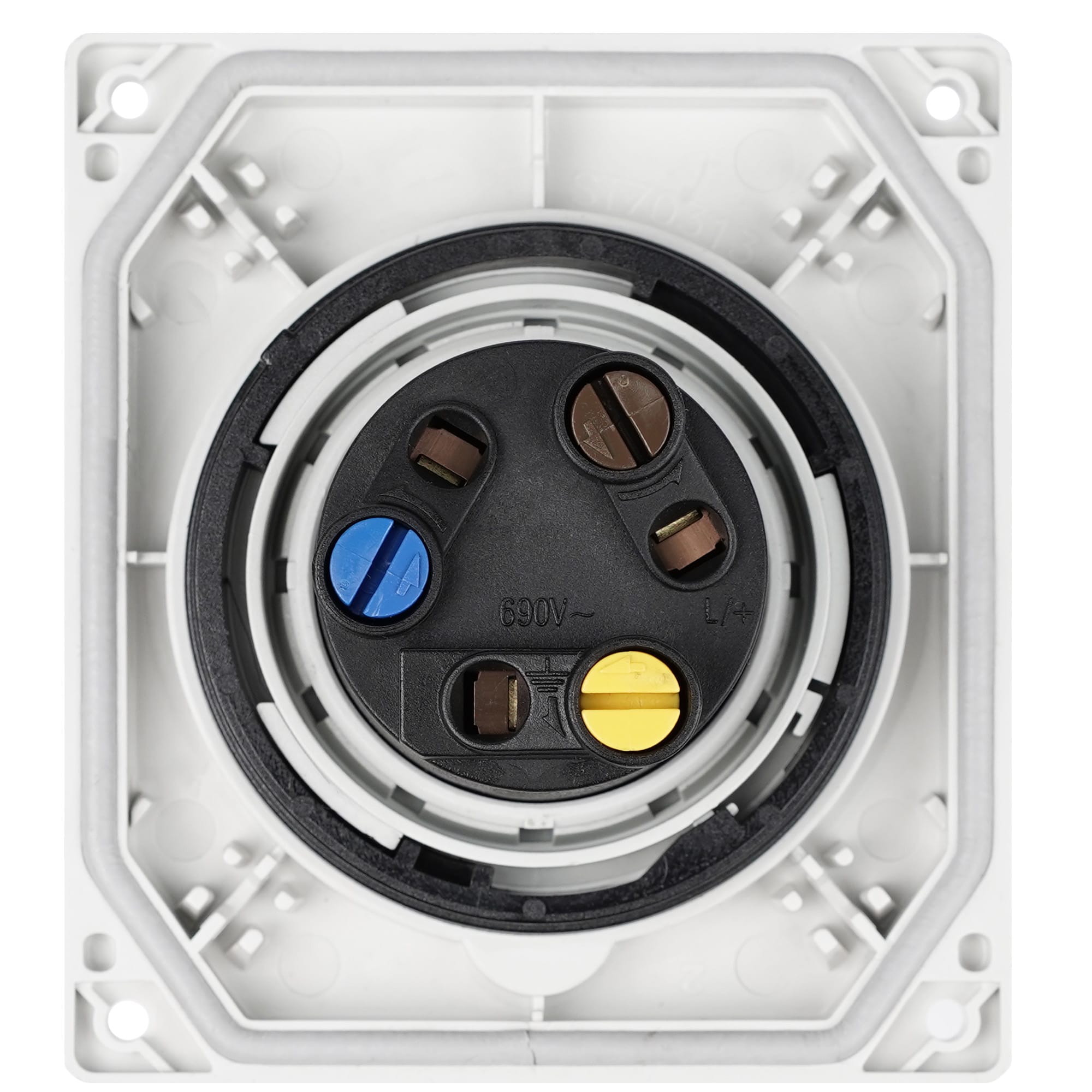 FANTON - Presa da incasso inclinata 2P+T 32A 230V 6h, IP67